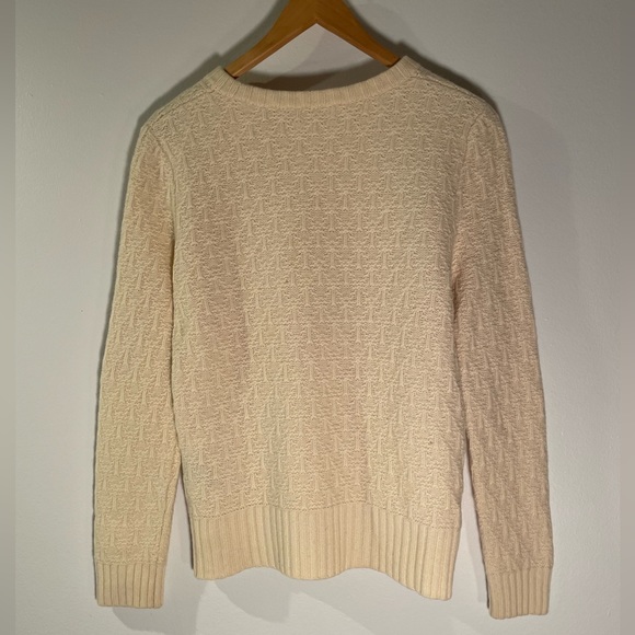 FILIPPA K Cream Lambswool Structured Pullover - Picture 3 of 3